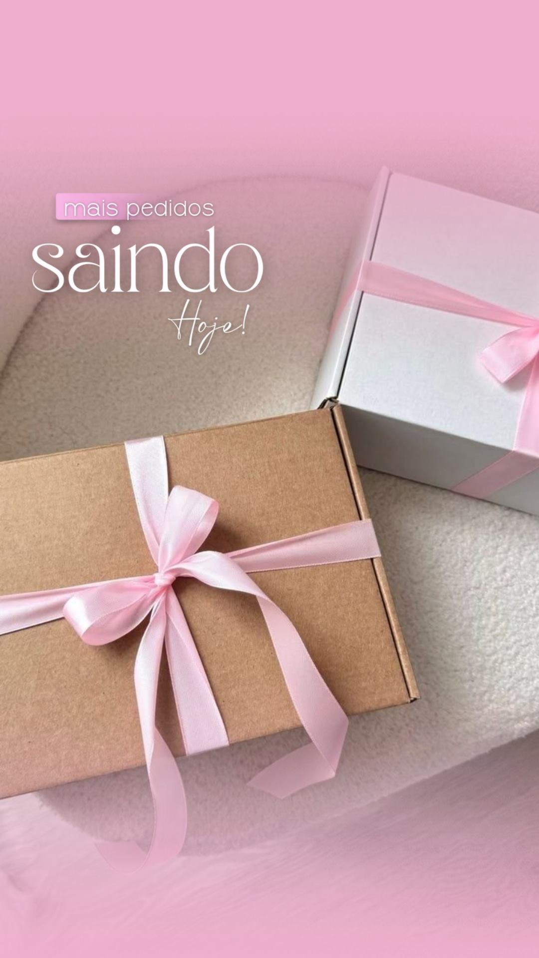 Prévia de story para pedidos saindo