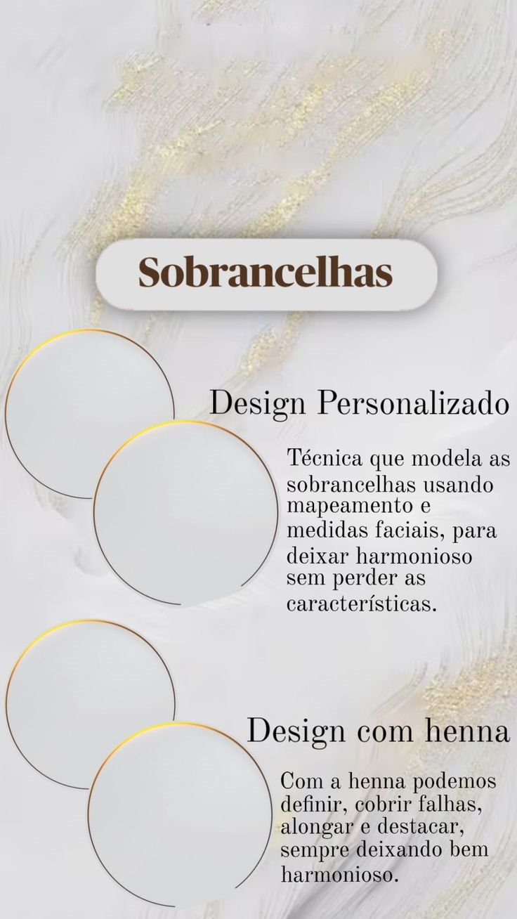 Story pronto para sobrancelhas com explicação de serviços