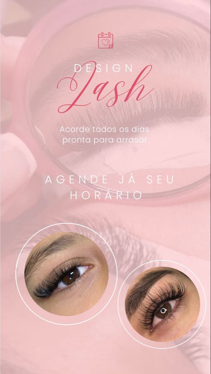 Story pronto para design de cílios